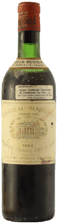 1962年玛歌酒庄红葡萄酒(1962 chateau margaux, margaux, france)