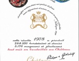 1978年份木桐酒標 體現沖突的幾何圖形