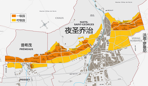 勃艮第夜村的明星一級園，從布多到圣喬治